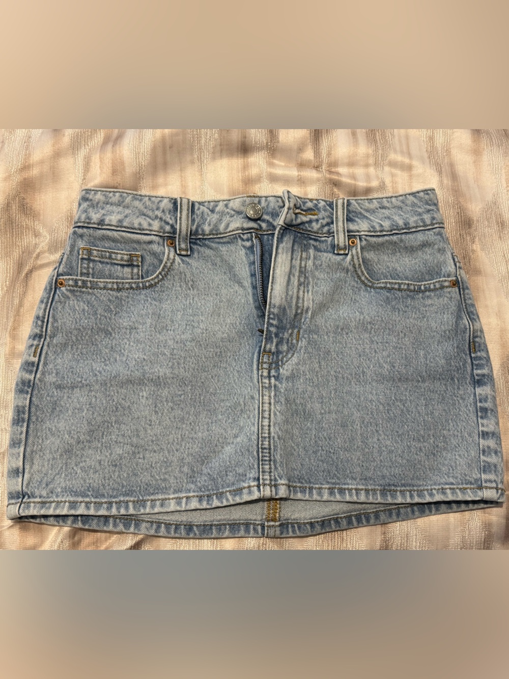 PacSun Light Blue Denim Mini Skirt